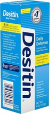 Desitin Daily Defense Baby Diaper Rash Cream with Zinc Oxide to Treat, Relieve