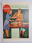 Vintage 1942 Coke Coca Cola The Drink They All Expect 11x14 ad