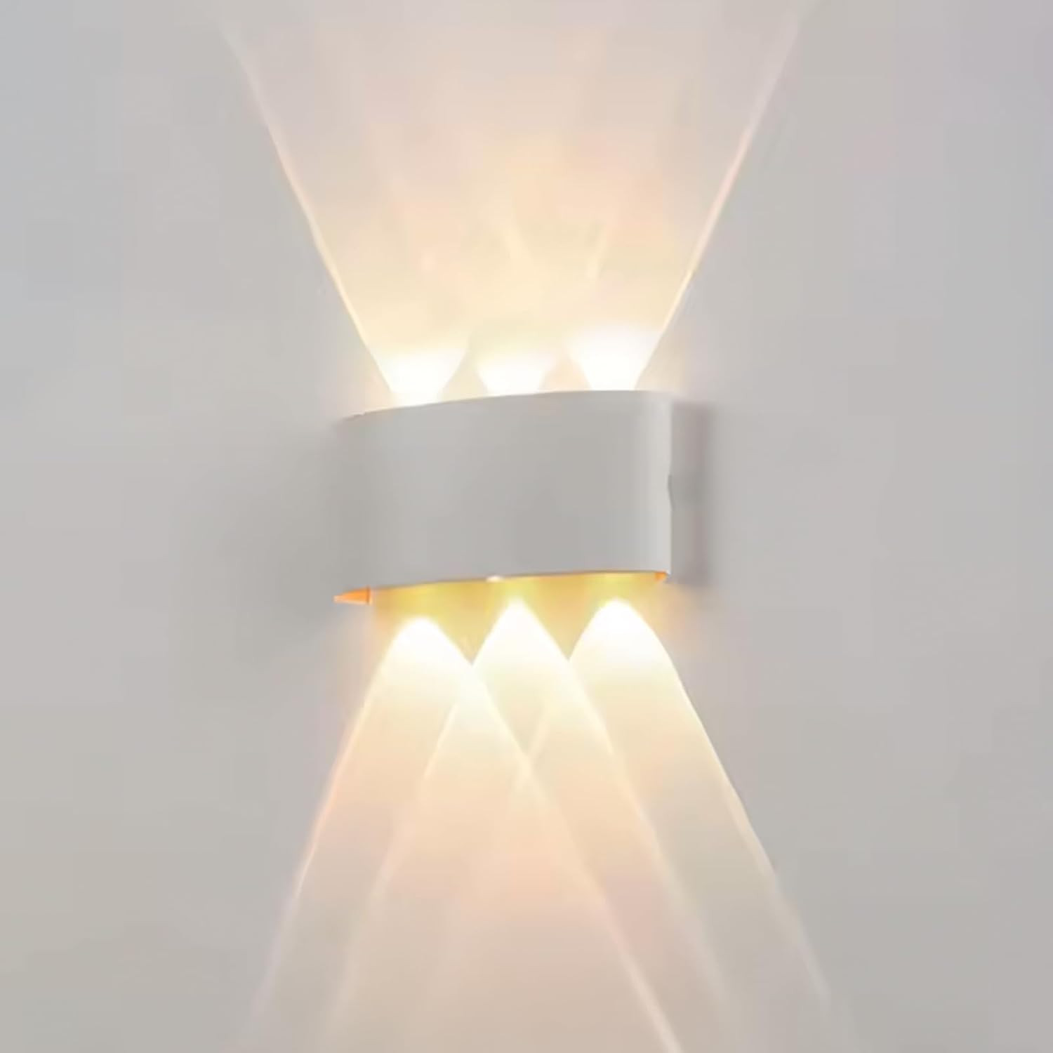 Applique Da Parete LED 6W, Lampada Da Parete per Interni Ed Esterni, Luce Calda,