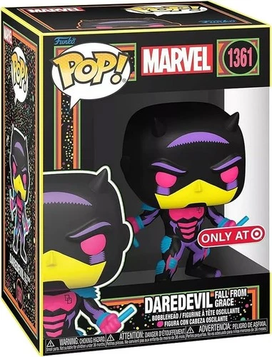 Funko Pop Marvel Daredevil Fall from Grace #1361 Black Light Target Exclusive