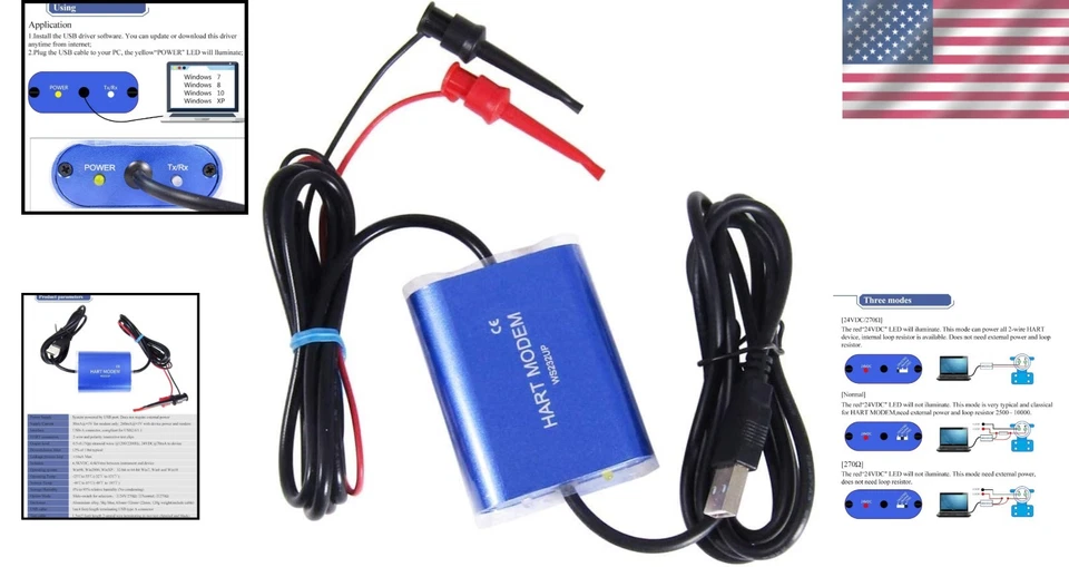 USB Hart Modem for Rosemount/ABB/Vega Devices - Image 2 of 4