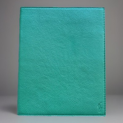 Polo Ralph Lauren Leather Green Case For Ipad Or Tablet Media Case Embossed NWT
