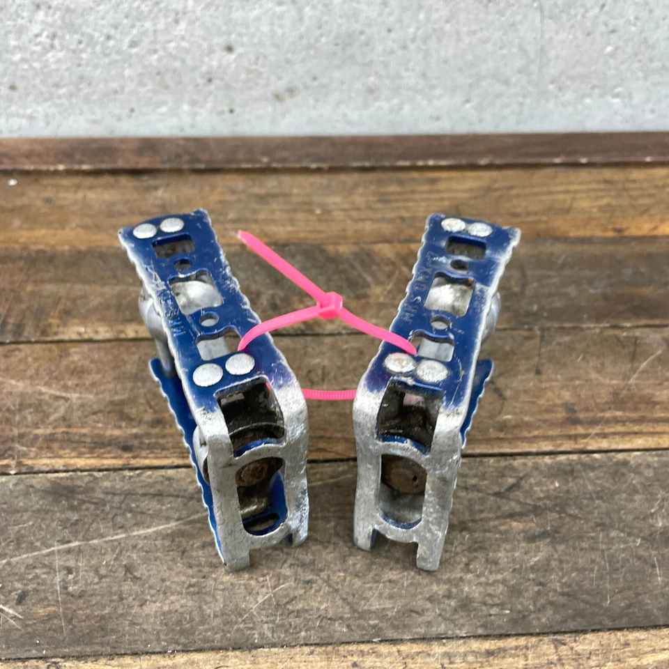 Pedales MKS BMX-7 azules 1/2 pulgada MKS Japón se adaptan a OPC 1 PIEZA Old School BMX Survivor Foto 2 de 4