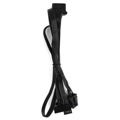 GameMax 6-Pin Stecker auf 4-Pin Molex 15-Pin SATA + 4-Pin FDD Modular PSU Kabel