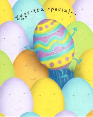 Happy Easter Extra Special Loved One Colored  Egg  Eggs Hallmark Greeting Card