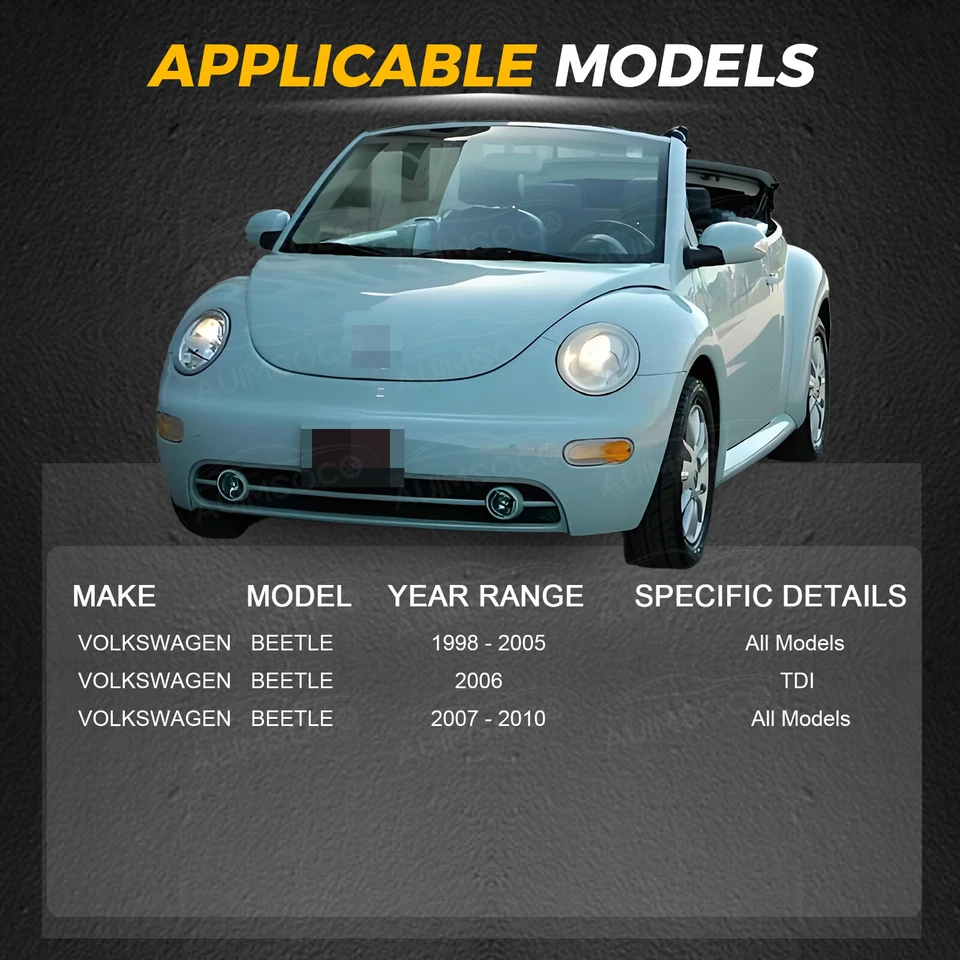 For Volkswagen Beetle 1998-2010 Amortiguadore con Resortes Delantero + Trasero - Изображение 4 из 4