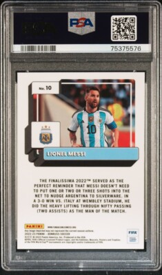 記念グッズ 2022LIONEL MESSI ICE PSA10 2022LIONEL MESSI ICE PSA10 2022 PSA 10 Orange Ice Optic Messi