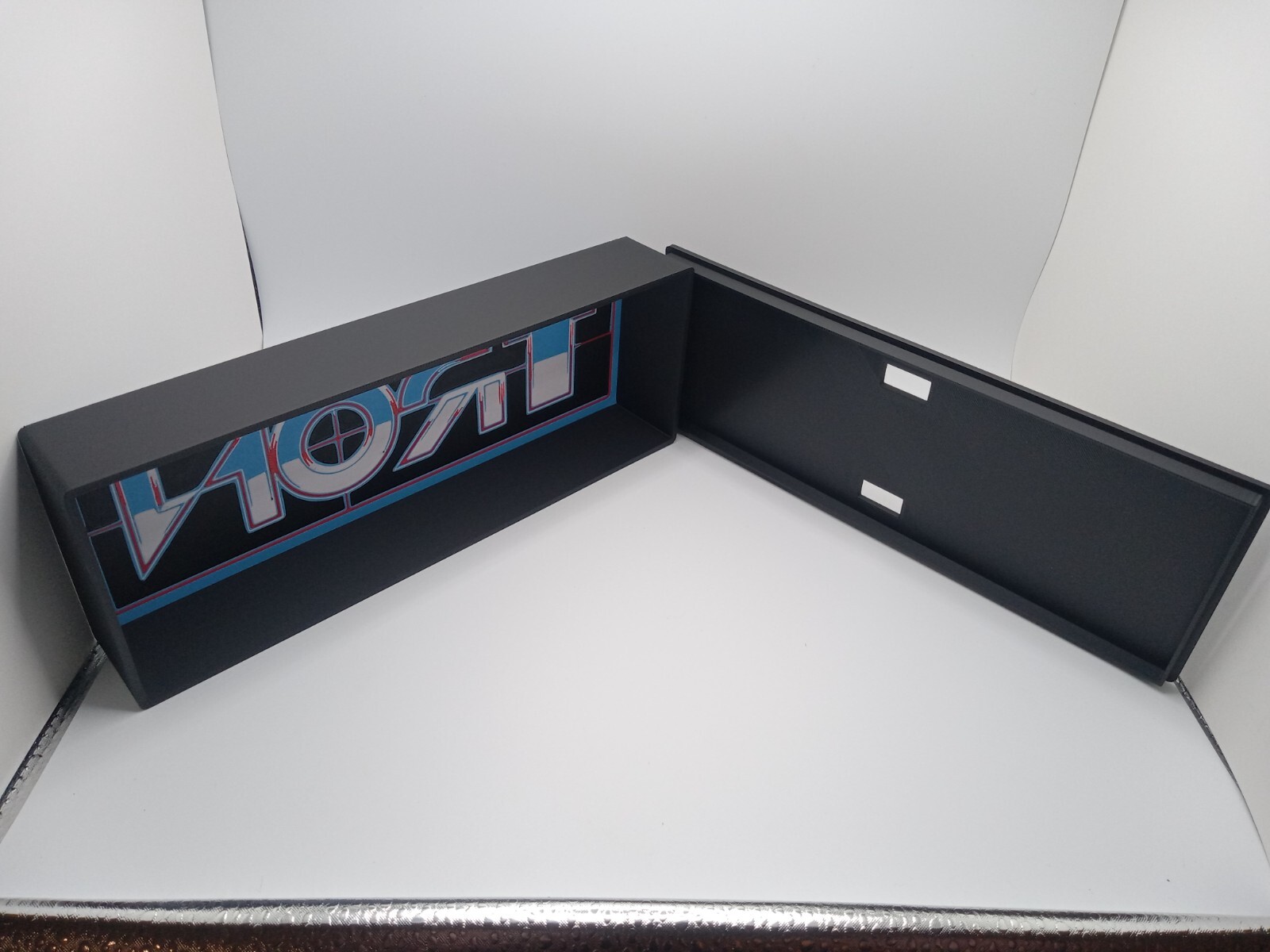 Retro Tron logo lightbox sign for vintage style tron collection display
