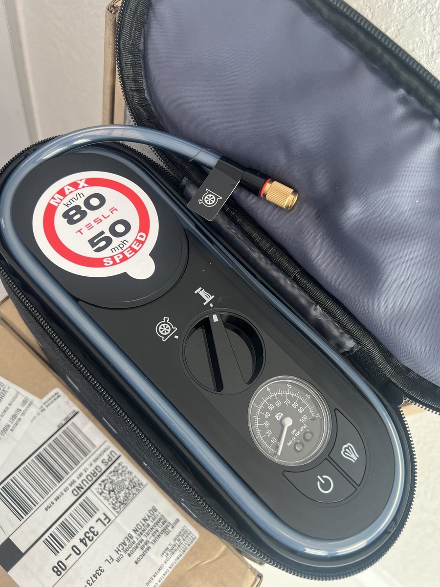 NEW! TESLA AIR COMPRESSOR + TIRE REPAIR KIT 2.0 | eBay