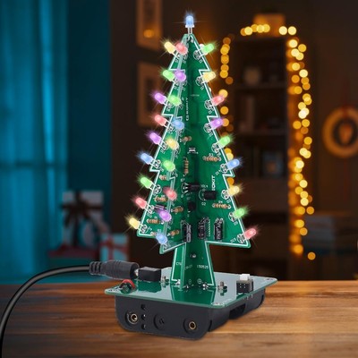 IS Christmas Tree Soldering Project, Icstation 3D Xmas Tree Soldering Kit NEW