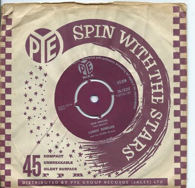 Lonnie Donegan:San Miguel/Talking guitar blues:UK Pye:1959