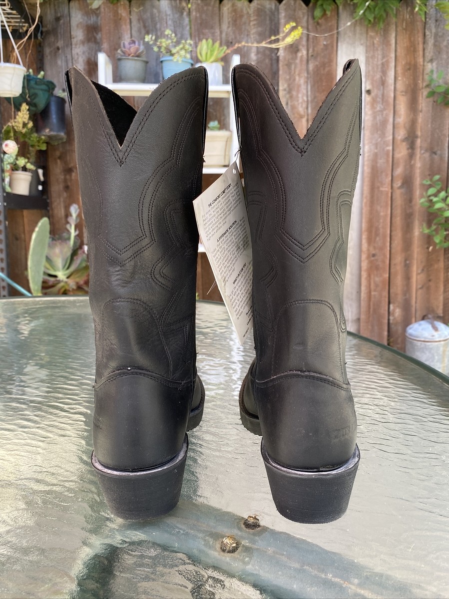 DURANGO FR200 SAFETY TOE BLACK 12” COWBOY WORK BOOTS MEN display picture 2