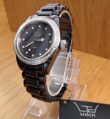 Ladies LTD Limited Edition Gun-Metal Black Ceramic Crystal  display picture 3