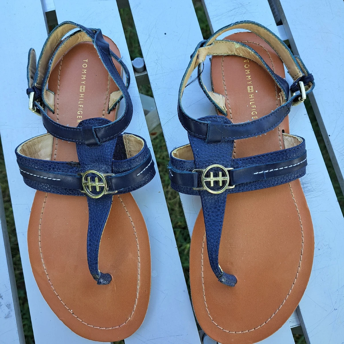 Royal blue shop thong sandals