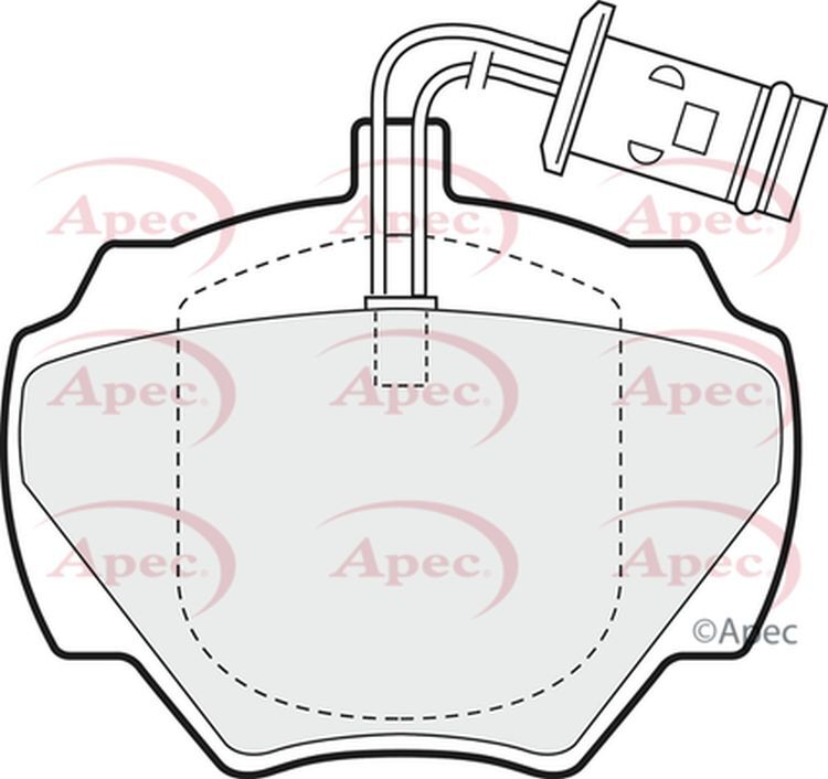 Apec Brake Pads Rear R90 LR032954 RTC4519 RTC5762 RTC6591 SFP000150 PAD582