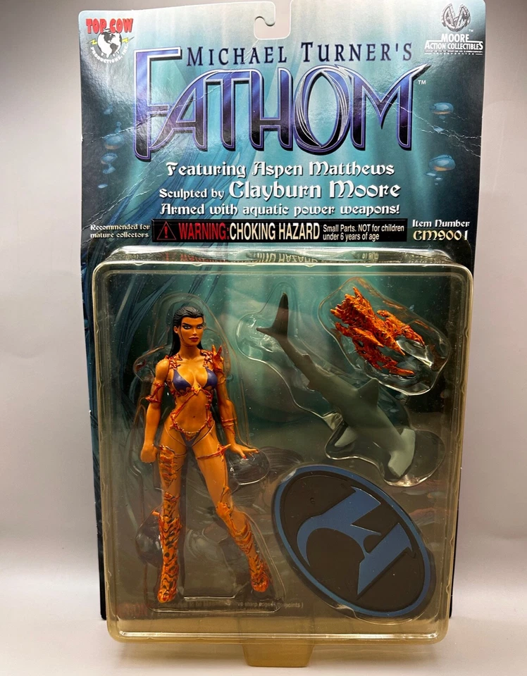 Paquete de figuras de acción Fathom - Nuevo con 3 números de cómic - Michael Turner Foto 2 de 4