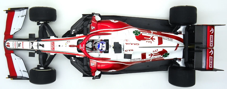 MINICHAMPS ALFA ROMEO C41 K RAIKKONEN LAST RACE ABU DHABI 2021 1-18 SCALE F1 - Image 3 of 4
