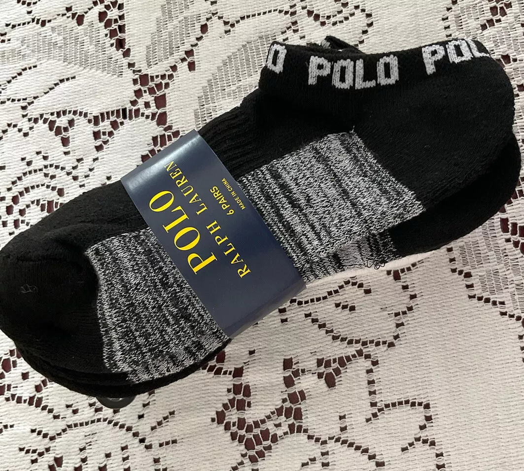 Women POLO Ralph Lauren No Show Socks 6 Pairs Shoe Size 4 10.5