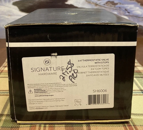 Signature Hardware SH6006 Series Rough-In Thermostatic Valve 3/4” - Picture 12 of 16