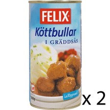Felix Meatballs in Cream Sauce 2-pack (2x560 grams) - Swedish Meatballs