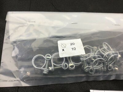 Classic Look 20 mm Draht Doppel Schlauchschellen 10er Pack 2362 T112