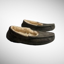 ugg slippers womens 10 grey slip on faux animal fur custom hand cut see pictures