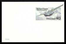 Scott UXC25 - The 1991 40¢ Yankee Clipper Postal Card - Unused, Entire