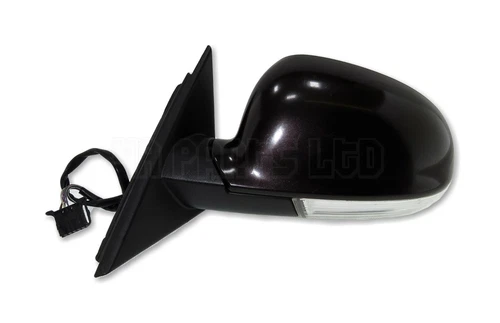 VW Passat B5.5 (2003-2005) Left Side Electric Heated Door Mirror Brown-Purple