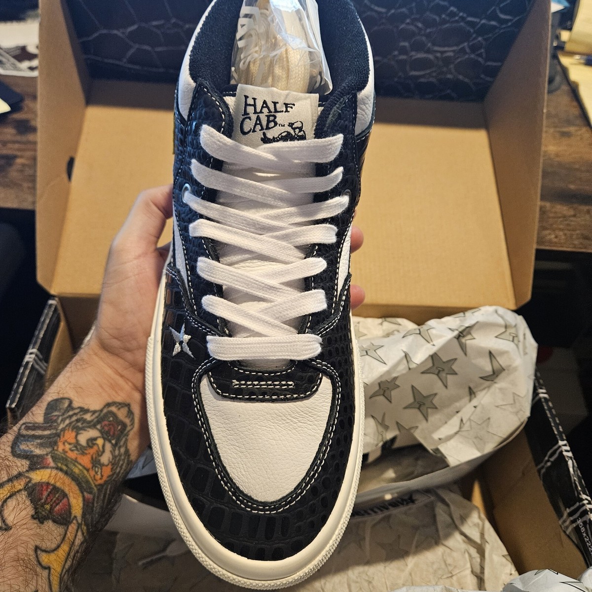 VANS Carpet Company x Skate Half Cab Black Dragon Leather 