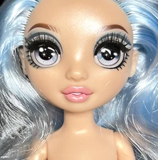 Rainbow High Gabriella Icely Series 3 Articulated Nude Doll Only Icy Blue Hair