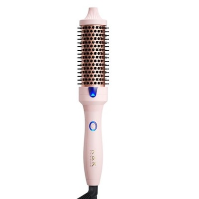 K&K 1.5 Inch Ceramic Tourmaline Ionic Curling Brush Volumizer - Hot Brush Cre...
