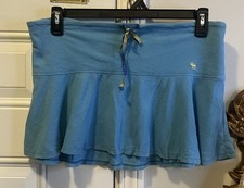 VTG Y2k/2000's Abercrombie and Fitch Pleated L Micro Mini Skirt Ribbon Waist