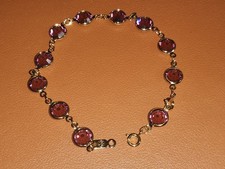 Amazing Swarosvki Crystal Authentic Purple Bezel Set Bracelet