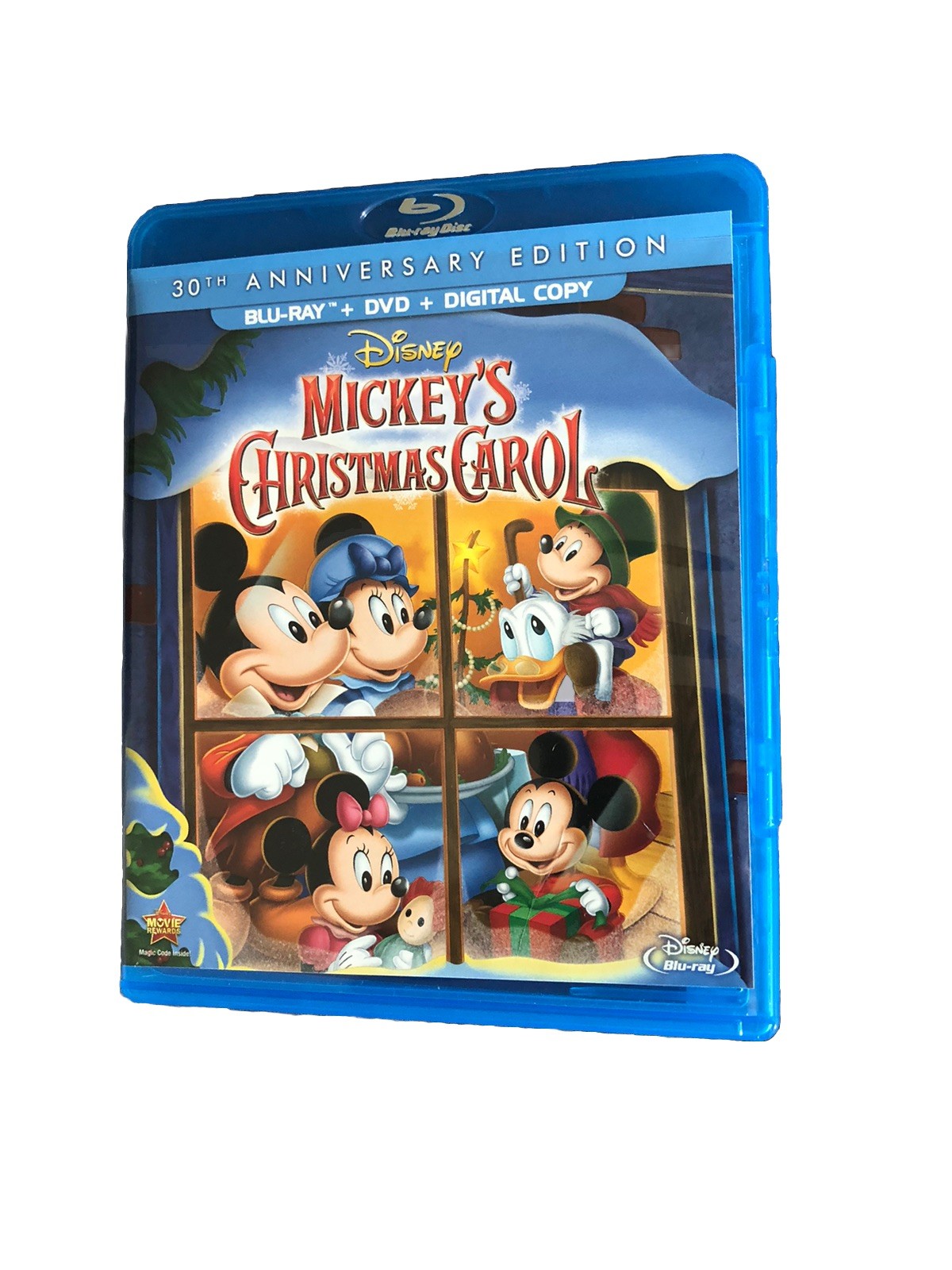 Mickeys Christmas Carol 30th Anniversary Edition Disney Blu Ray DVD w/Slip Cover