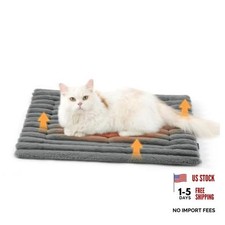 ComfyFleece Self Warming Cat Bed Mat,Small Pet 24.0"L x 18.0"W Formal Grey