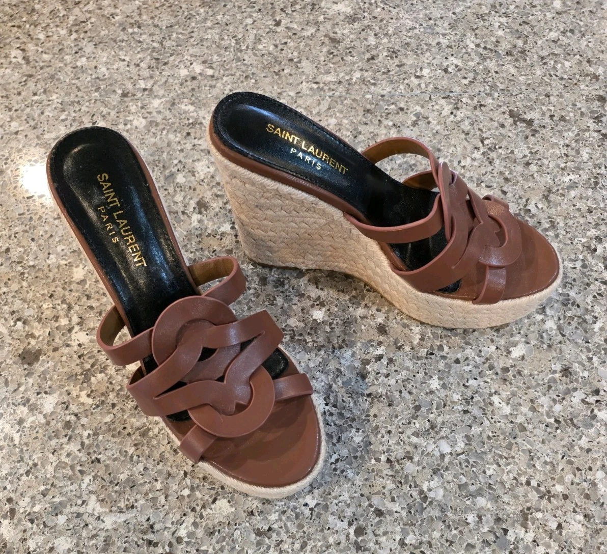 Saint Laurent Wedge Sandals for Women for sale - eBay