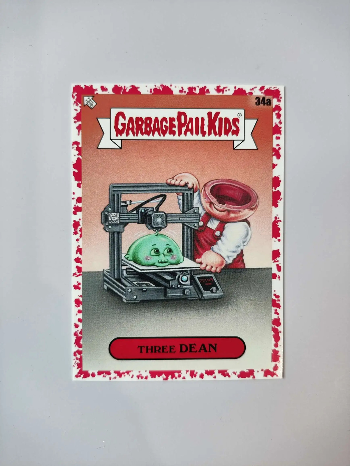 2024 Topps Garbage Pail Kids At Play Red Three Dean /75 #34a GPK j29