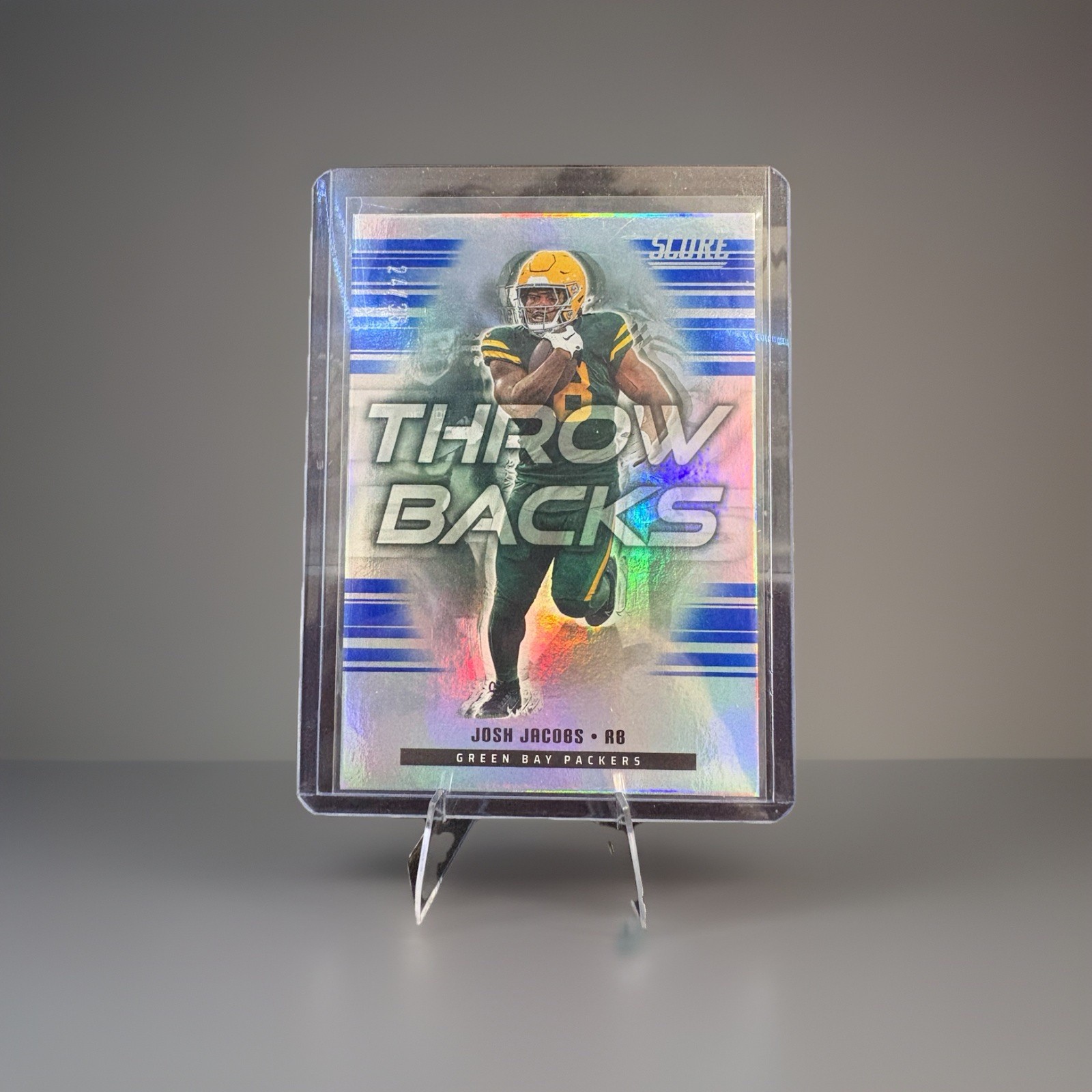 Panini Score Football Josh Jacobs Throwbacks /35 Green Bay Packers 2025 Card 