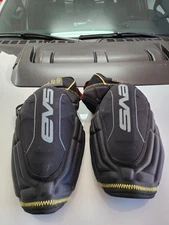 EVS Sports Unisex-Youth Travis Pastrana 199 Knee Guard Pad Black/Hi-Viz Yellow 