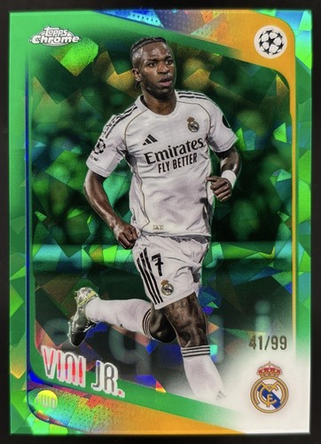 Vini Jr. 2025-26 Topps Chrome UEFA Club Competitions Sapphire /99