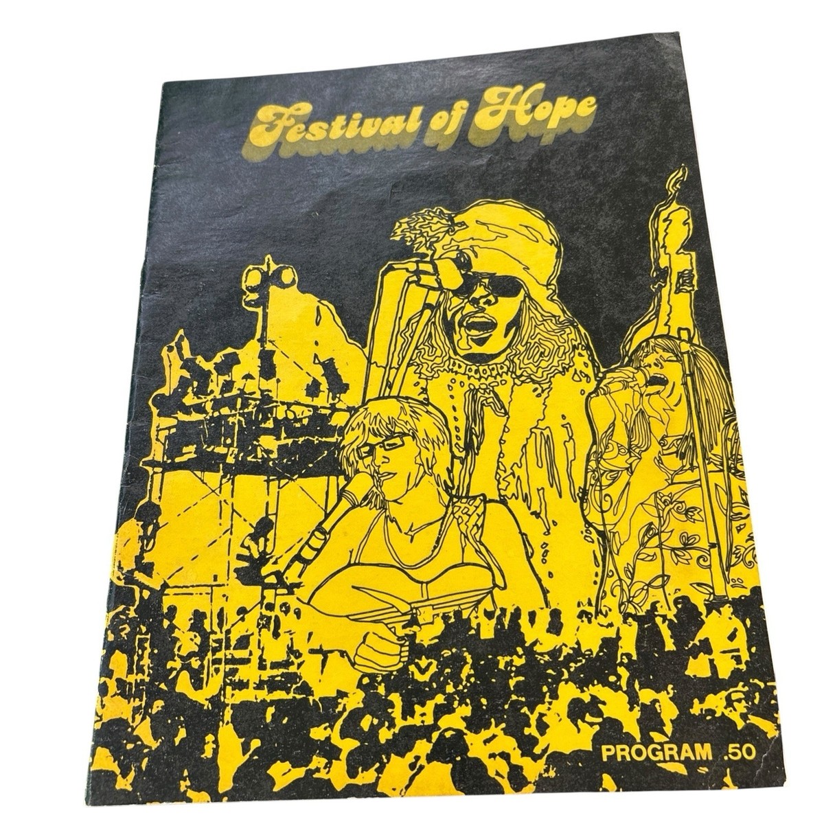 FESTIVAL OF HOPE 1972 PROGRAM Ike & Tina, Chuck Berry, Jefferson