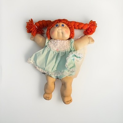 Vintage 1985 Coleco cabbage patch kid Girl With Pigtails doll No Shoes W Papers