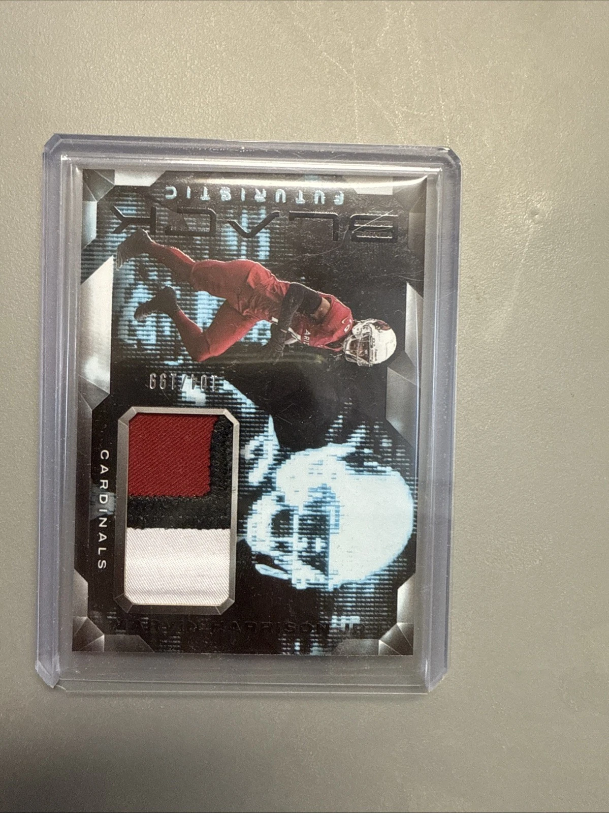 Marvin Harrison Jr. Panini Black Futuristic Relics #FMJH Base