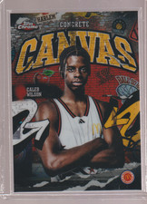 2025 Topps Chrome McDonald's CALEB WILSON SP Concrete Canvas Insert CC-5