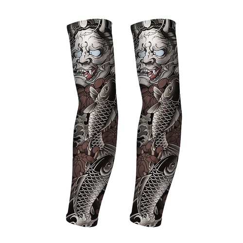 Arm Sleeves, UV Sun Protection Sleeves, Tattoo Sleeve Compression Sports Arm ...