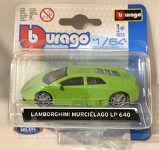 Lamborghini Murcielago LP 640 Verde Modellino Auto Car Burago 1/64 Nuova in box