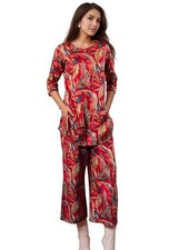 Stylish Printed Cotton Blend Co Ord Set for Women