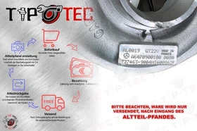 Turbolader A6470900180 727463-9004 Mercedes W211 E270 CDI 130KW 177PS  A64709000