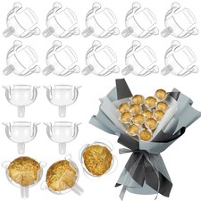 Soporte de embalaje de flores de caramelo base ramo de chocolate transparente 36 piezas