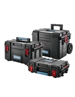 Erbauer Connecx Modular Storage Polypropylene 8 compartment Toolbox Set Kit DIY